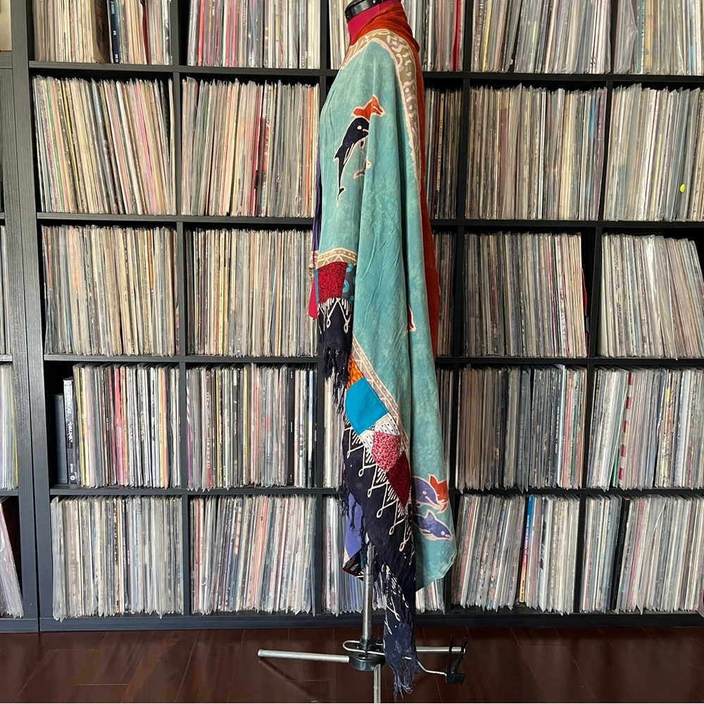 Dolphin Phish Batik Wrap Patchwork Fishman Donuts… - image 7